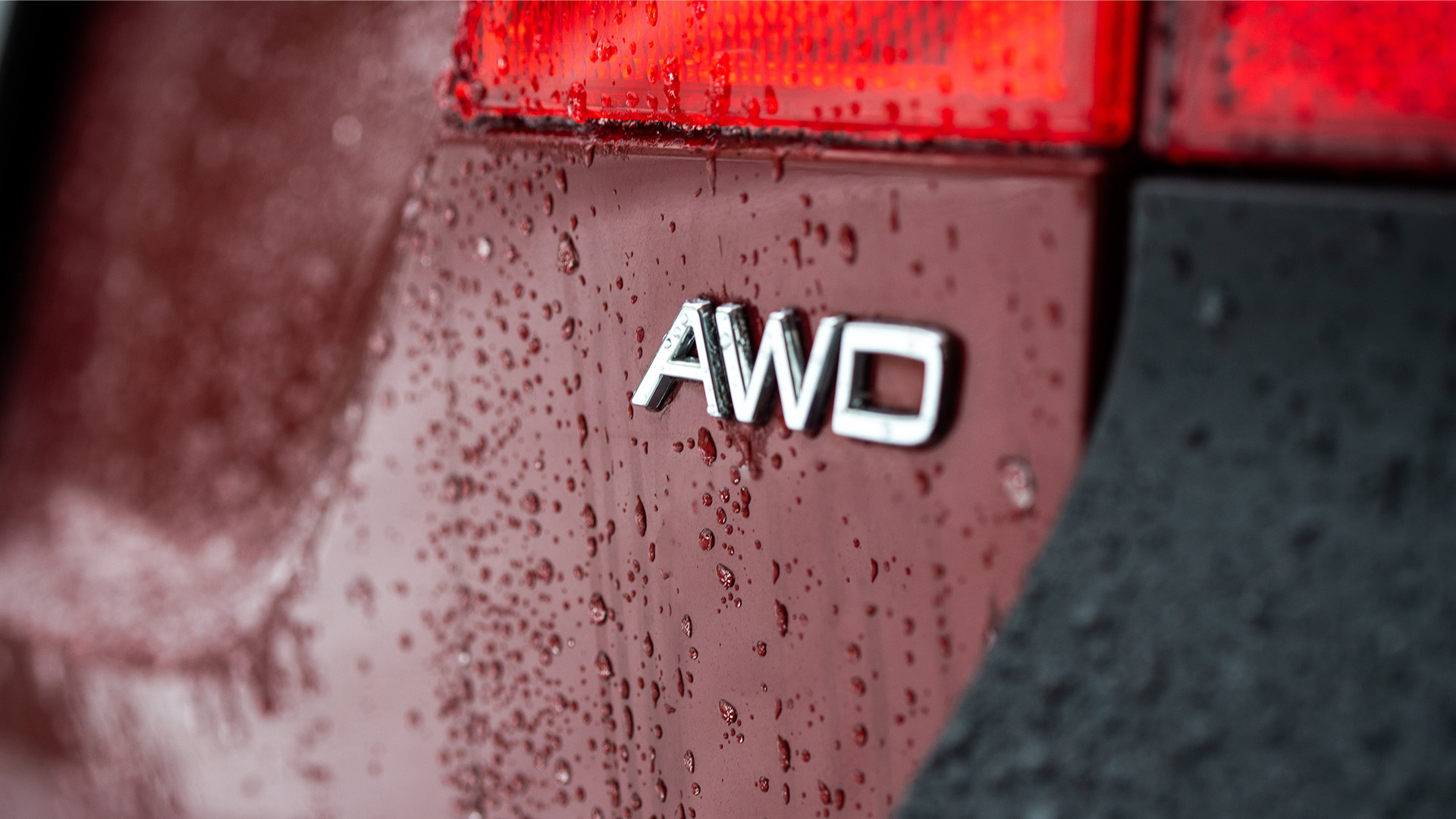 badge on car spelling AWD